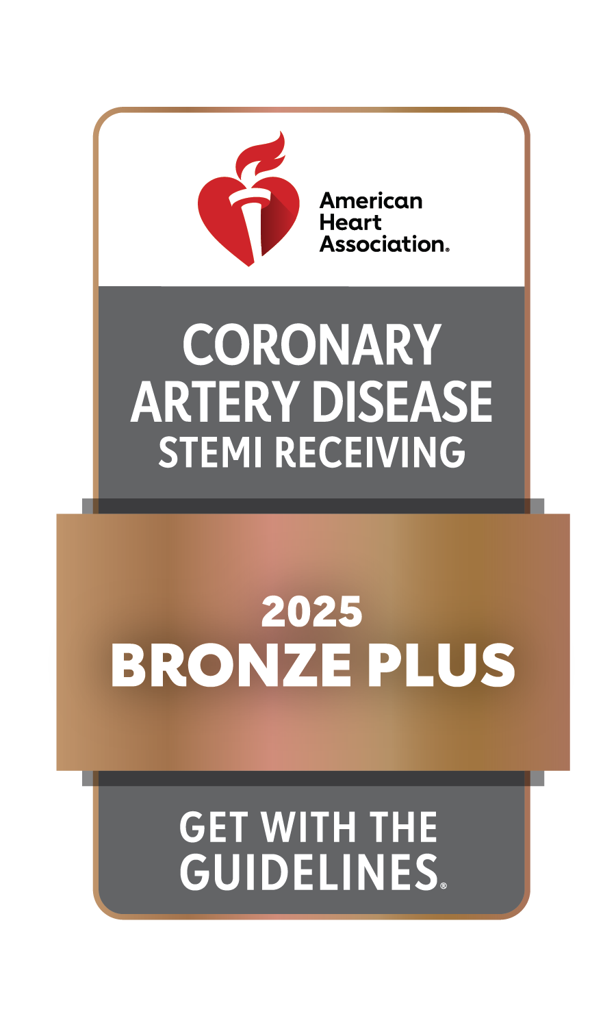 Coronary artery disease bronze plus award