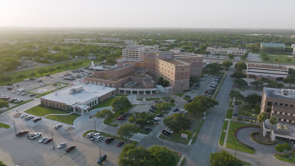 Aerial view of Citizens Medical Center campus